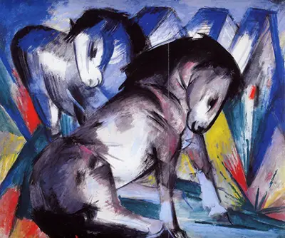 Two Horses Franz Marc